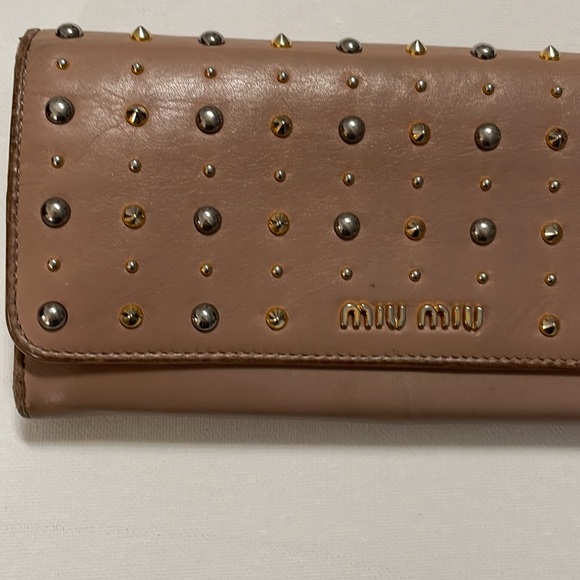 Authentic Miu Miu Studded Wallet - Picture 4 of 15
